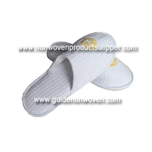 China Wholesale Five Star Indoor Room Embroidery Custom Hotel Waffle Slipper manufacturer