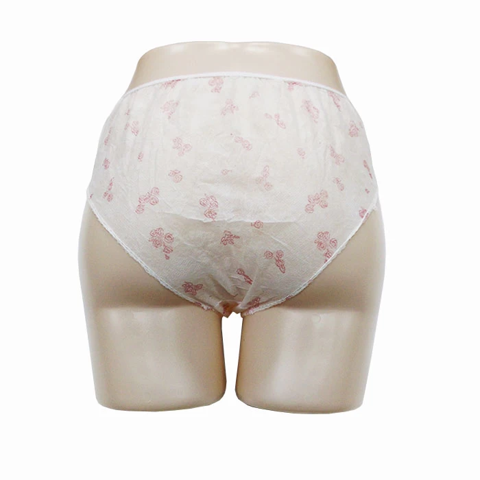 China Women Underwear Adult Spa Travel Disposable Underwear Nonwoven Panties Factory manufacturer