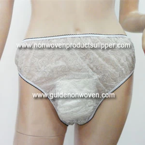 China ZK02  Leaf Printing Disposable Non Woven Panty with Sanitary Napkins manufacturer