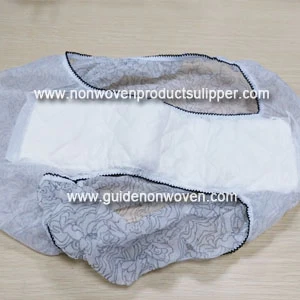 China ZK02  Leaf Printing Disposable Non Woven Panty with Sanitary Napkins manufacturer