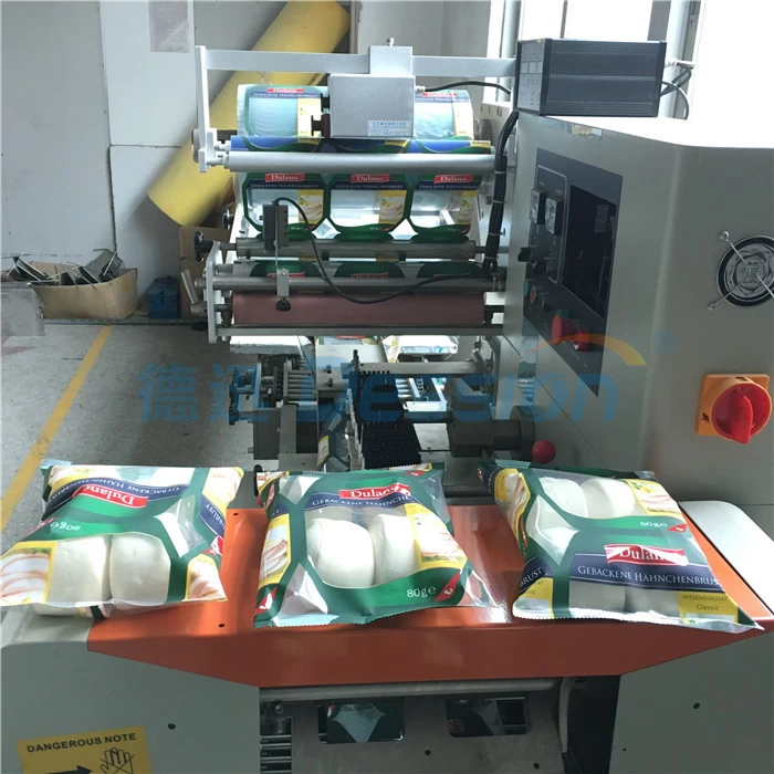 DS-250X Good Quality Automatic Horizontal Pillow Roll Nut/Candy/Bread  Packaging Sealing Machine