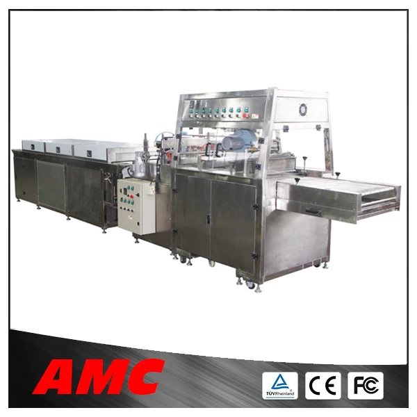 Newly Improved Version Chocolate Enrobing Machine / Chocolate Enrober ice cream machines cooling tunnel