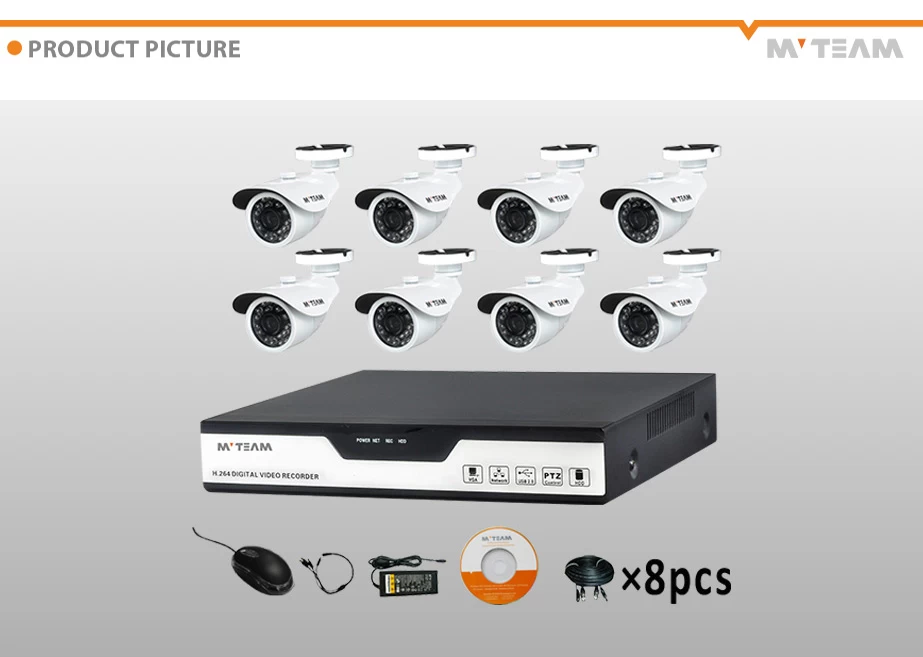 8CH 600TVL Security Cameras Kit