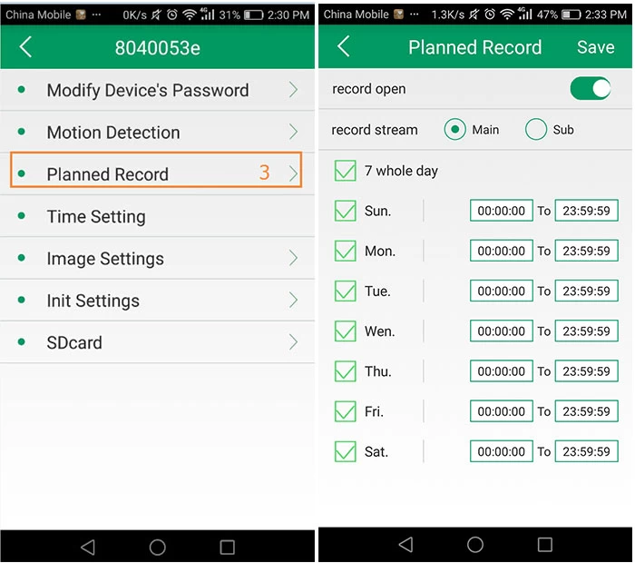 Three Different Recording Ways for Wifi IP Camera