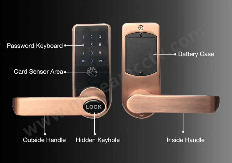 American Standard Door Lock Phone Controlled Bluetooth APP SMS WiFi Electronic Security Keyless Digital Smart Door Lock