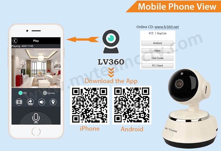 How to remote view wifi smart cloud IP Camera by mobile phone?