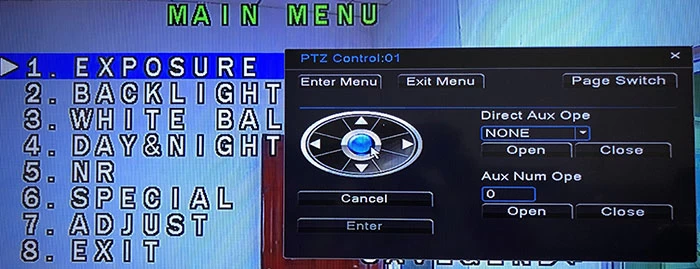 How to Call UTC Control Menu For MVTEAM 5-in-1 DVR?