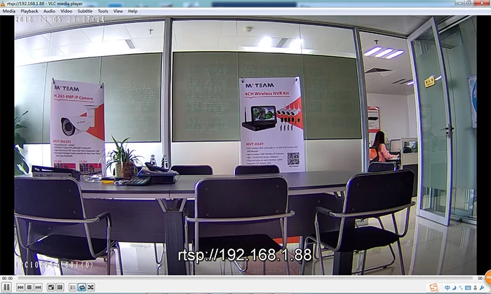 What's the RTSP URL of IP Camera and how to play it in VLC Media Player?