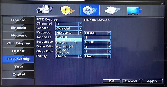 How to Call UTC Control Menu For MVTEAM 5-in-1 DVR?