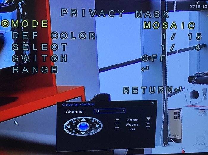 What settings of AHD cameras can be realized by UTC function?