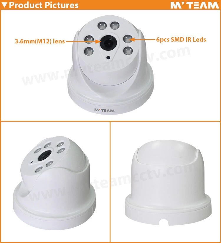 China CCTV Security Camera Vendors New Design SMD IR Leds AHD Dome Camera(MVT-AH43)