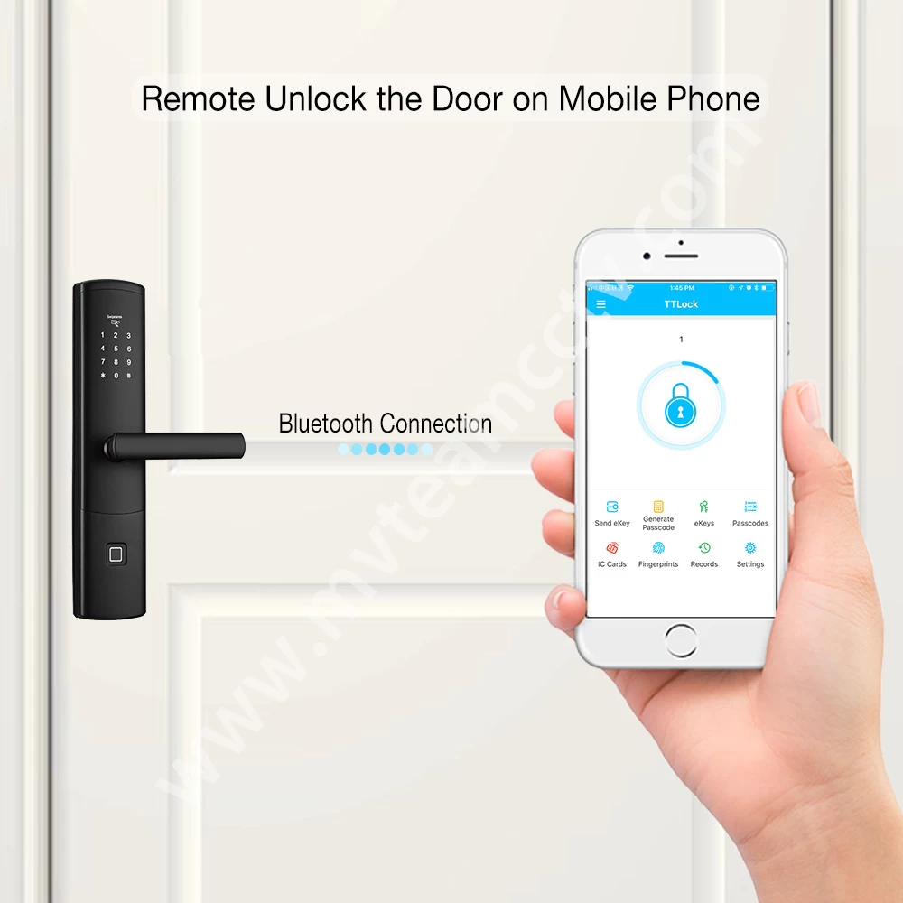 Умный замок с iPhone Android приложение домашнего офиса электронные отпечатки  пальцев Bluetooth дверные замки производителей