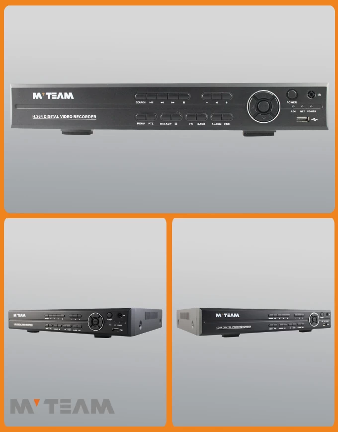 Grabador DVR híbrido 6 en 1 DVR H.265+ 16CH de seguridad digital de 16  canales compatible con cámara analógica AHD/IP/TVI/CVBS/CVI (sin disco duro)