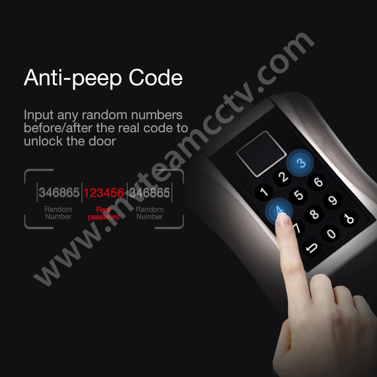 Tuya APP Bluetooth Smart Cylinder Lock Battery Powered Keypad Code Fingerprint Keyless Internet Remote Safe Lock For Home