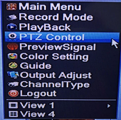 How to Call UTC Control Menu For MVTEAM 5-in-1 DVR?