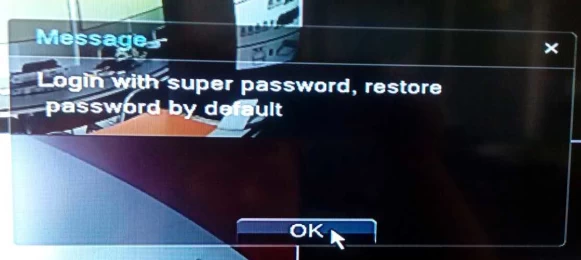 How to do when forget passpord for MVTEAM 5 in 1 hybrid DVR?