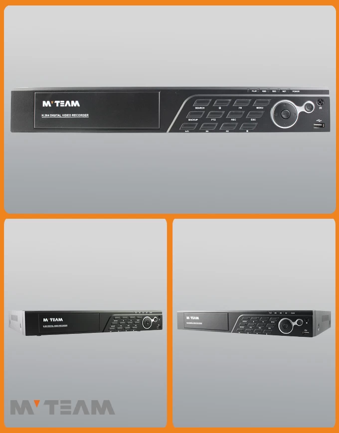 16CH AHD TVI CVI CVBS NVR 5 in 1 P2P 1080P DVR support 2pcs HDD(6516H80P)