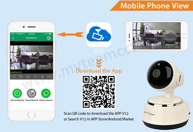 Wifi camera hot sale android