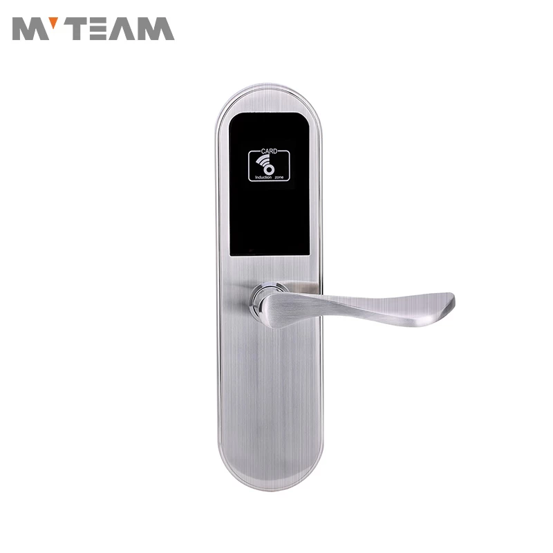 Key Card Hotel Door Lock Zinc Alloy Door Lock Great Choice for Replacing the Old Ball Lock Mechanical Handle Lock