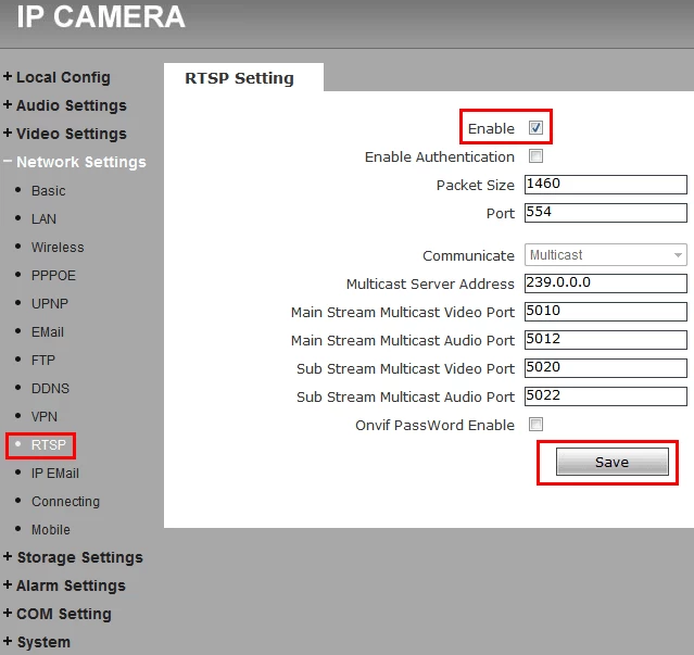 What's the RTSP URL of IP Camera and how to play it in VLC Media Player?