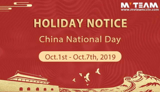 MVTEAM 2019 China National Day Holiday Notice