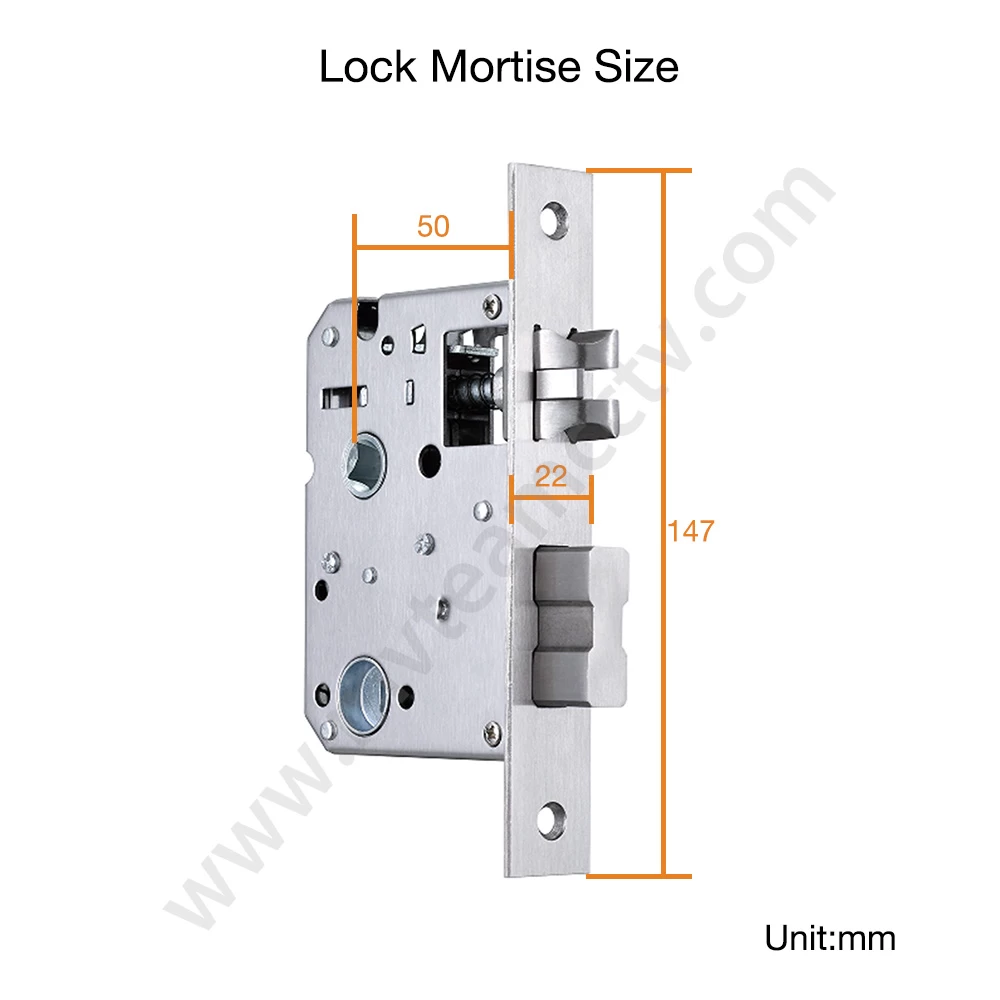 Key Card Hotel Door Lock Zinc Alloy Door Lock Great Choice for Replacing the Old Ball Lock Mechanical Handle Lock