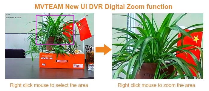 How to zoom by MVTEAM New UI DVR?