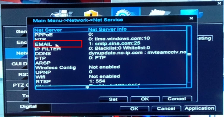 How to set email notification for MVTEAM 5 in 1 DVR?