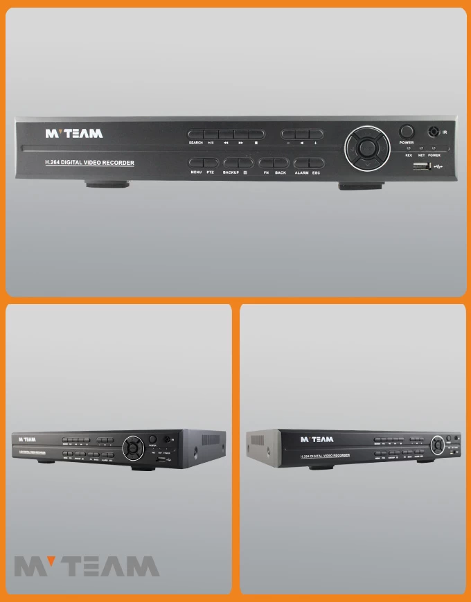 16CH 1080P Analog and Digital Hybrid Network Video Recorder for IP Cameras(6416H80P)