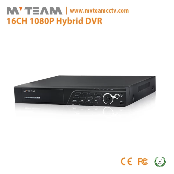 16CH AHD TVI CVI CVBS NVR 5 in 1 P2P 1080P DVR support 2pcs HDD(6516H80P)