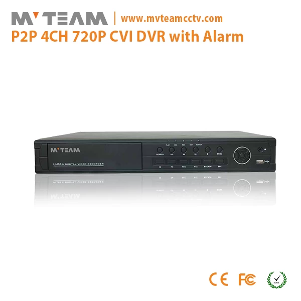 4CH 720P السيدا DVR مع الصوت والتنبيه MVT CV6404H