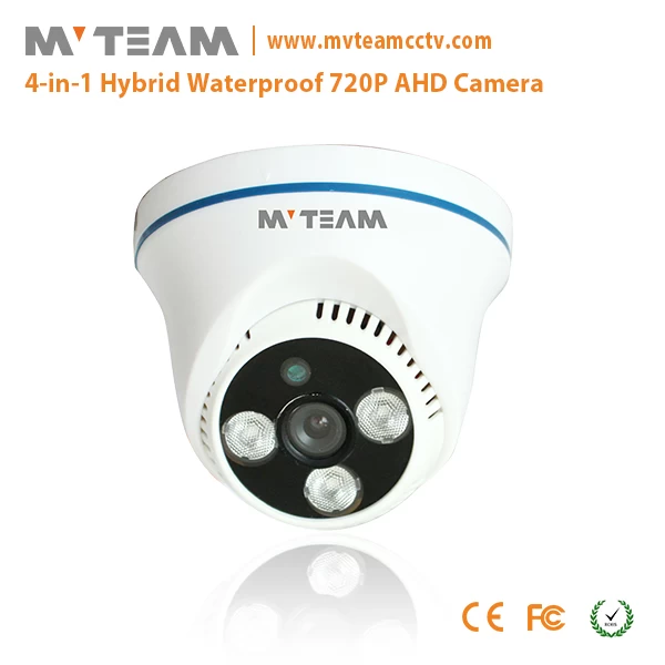 AHD安全摄像机720P 1MP |室内半球摄像机| CMOS 6mm镜头MVT-TAH43N