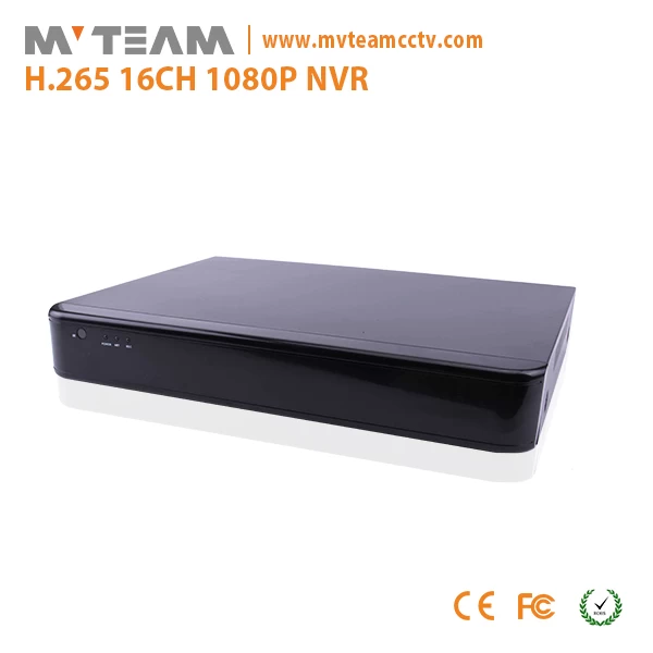 China NVR Produttore Prezzo 16CH 1080P 2MP H.265 NVR con uscita HDMI 2K
