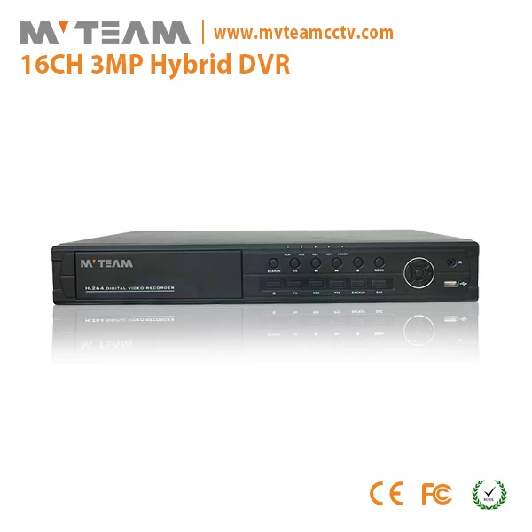中国批发价格高清 3MP 16 通道混合 DVR(6416H300)