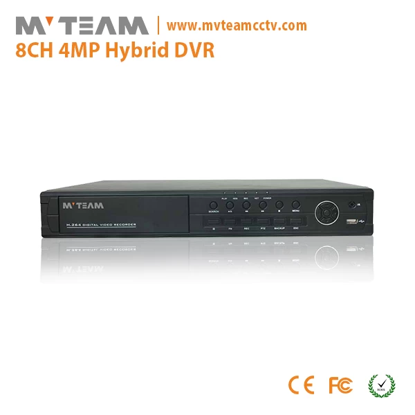 央视 4MP 2560 * 1440 8 通道混合 DVR(6408H400) 的数字视频录像机