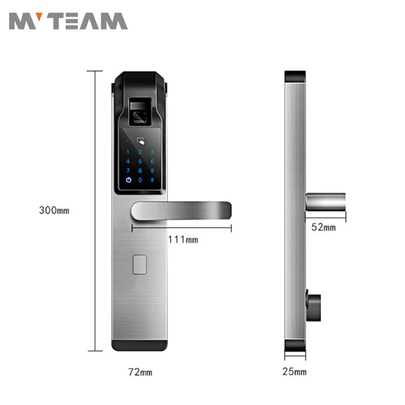 Economical and Durable Fingerprint Smart Door Lock with C level cylinder and Stainless Steel Lock Mortise For Home, Office, Apartment