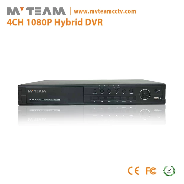 H.264 4CH 1080P 5 in 1 Hybrid MVTEAM brand surveillance dvr(6404H80P)