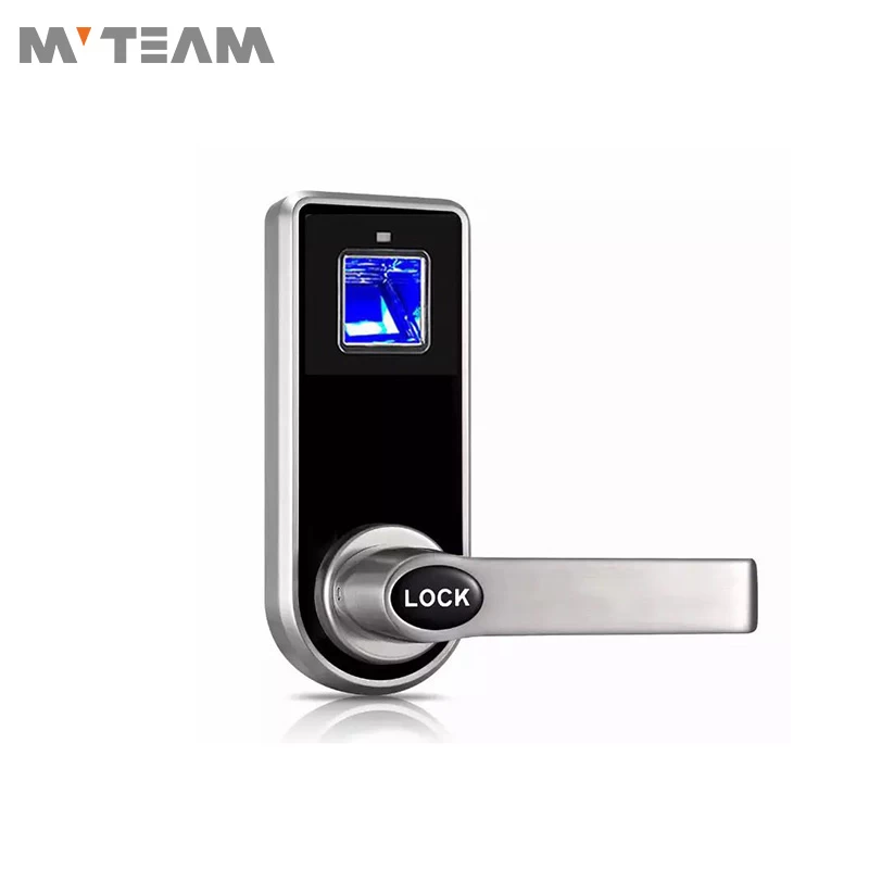 Hidden Key Hole Biometric Fingerprint Smart Door Handle Lock For Bedroom, Home, Office
