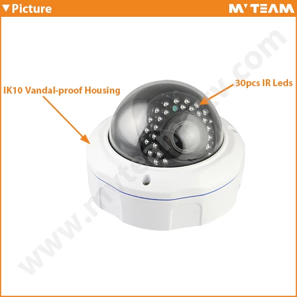 IK10 Vandalproof 1080P Fixed Lens IP Camera with CE,ROHS,FCC(MVT-M2680)