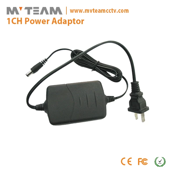 MVTEAM 12V / 1A的电源适配器为监控摄像机，摄像机AHD和IP摄像机（MVT-DY）