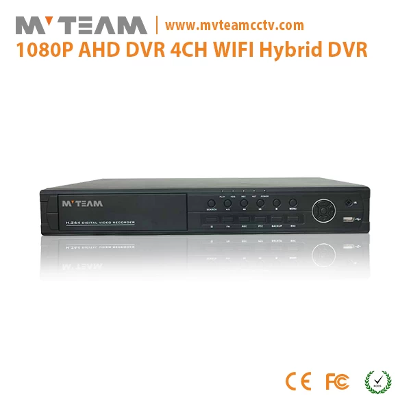 MVTEAM China CCTV AHD full 1080P DVR With wifi 4ch P2P function AH6404H80P