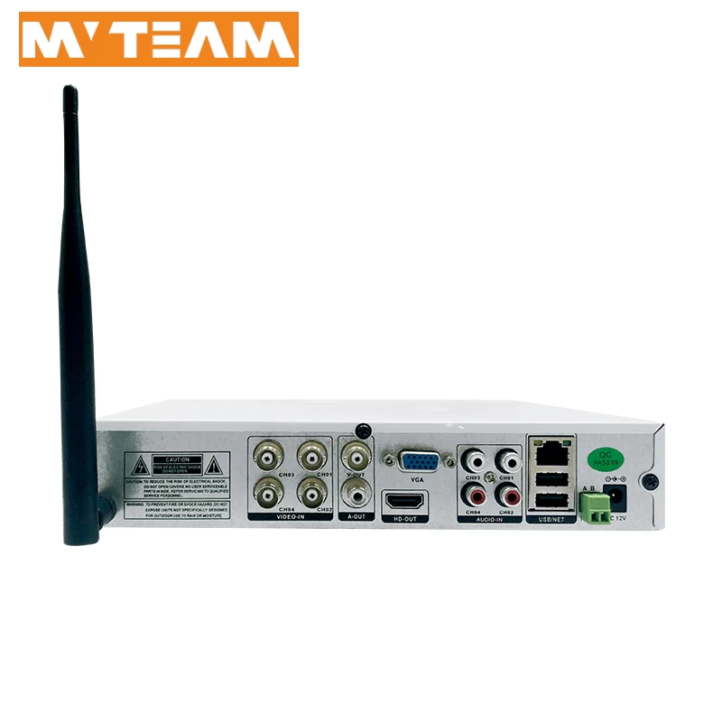 新技术1080N 960 * 1080 4CH IP AHD TVI CVI混合WiFi DVR