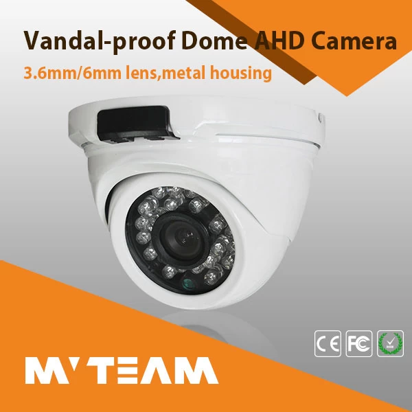 防暴金属房屋半球 720p，1024 P 1080p AHD 摄像头，带固定 lens(MVT-AH34)