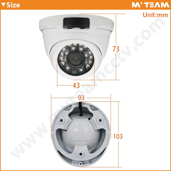 Waterproof Day and Night Dome AHD 4MP China Security Camera(MVT-AH34W)