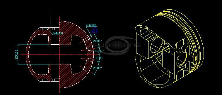 Informations sur le piston Custom Hurricane