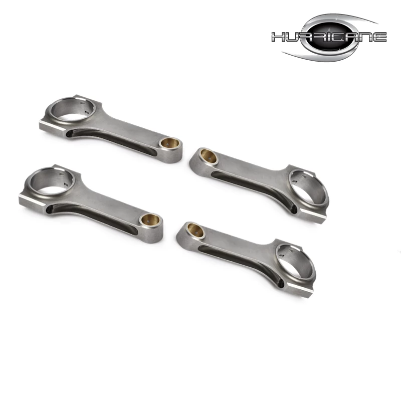 Set of 4, H beam forged 4340 steel connecting rod for Toyota 3TC