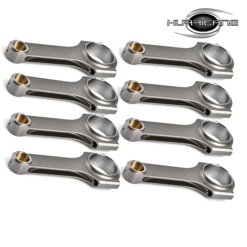 Set of 8 H-beam CHEVY/GM SBC 6.125" connecting rods,2.225 BE bore