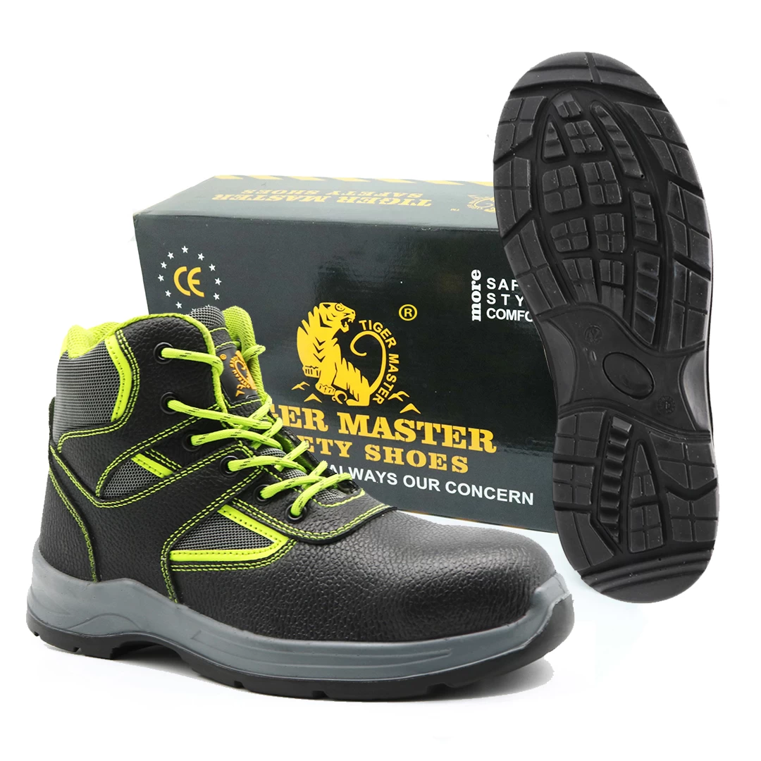 중국 2021 새로운 디자인 PU outsole 타이거 마스터 브랜드 파괴가 가능한 안전 신발 상처를 예방하기 위해 제조업체