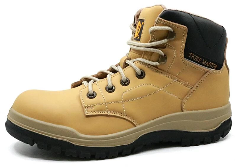 0166 Split nubuck leather puncture proof steel toe industrial safety boots