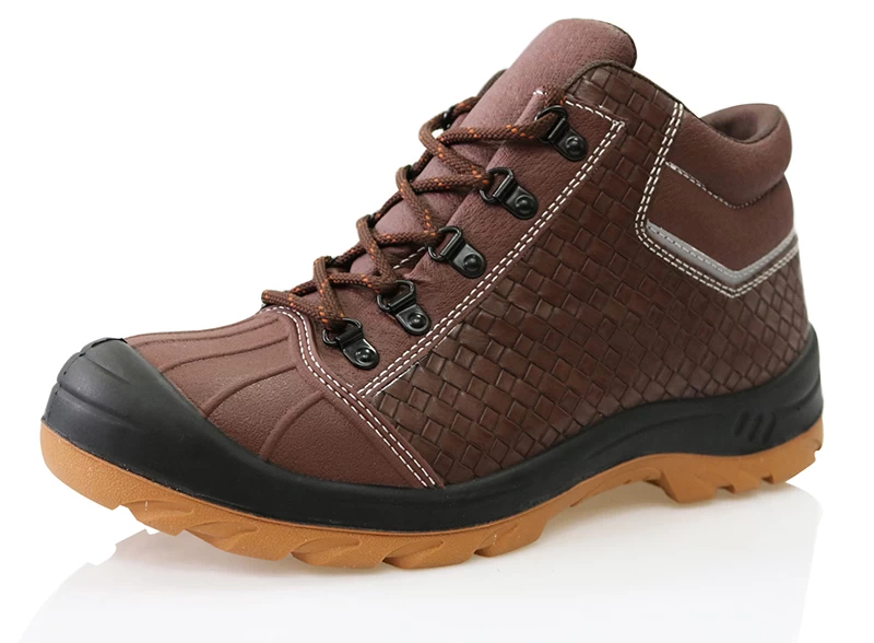 0186超细纤维皮革安全慢跑鞋底安全靴